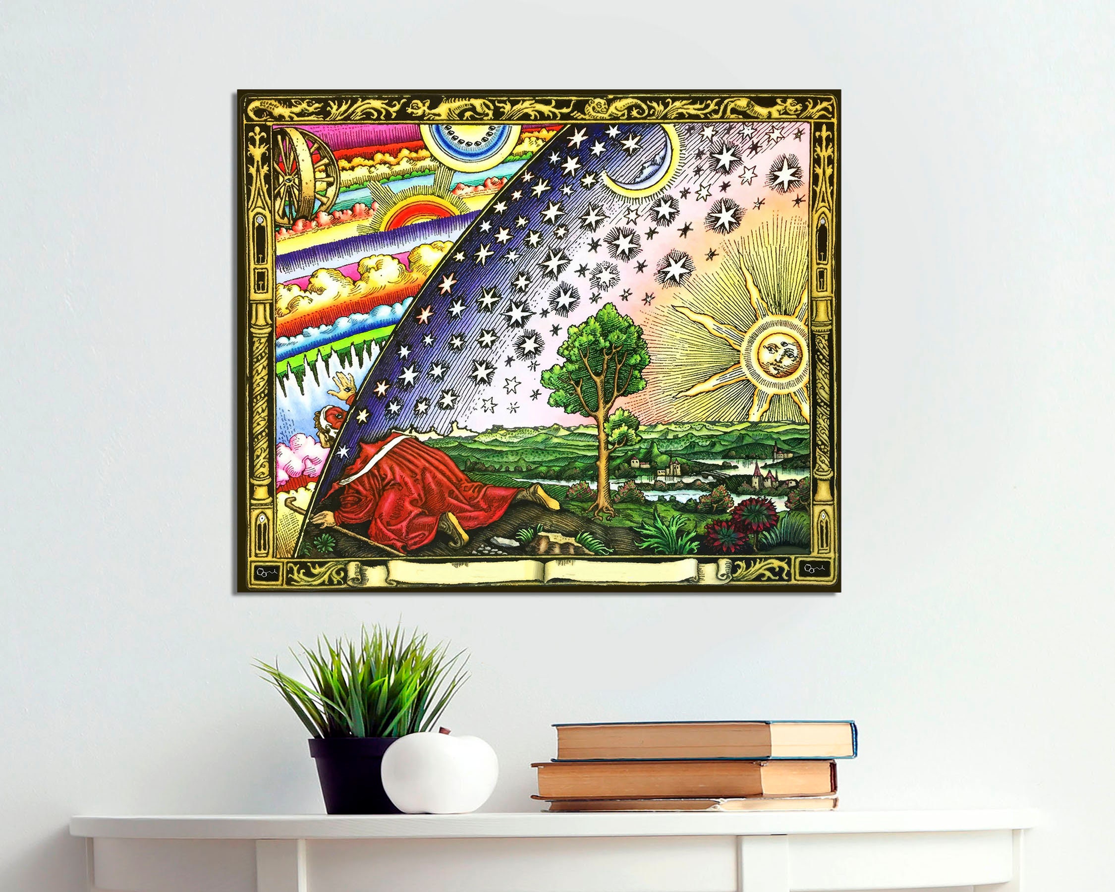 Flammarion Gravure Canvas Print, Cosmos Wall Art, Ready to Hang - Etsy