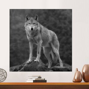 Wolf Wall Art Wolf Wall Decor Wolf Large Wall Art Wolf Large Wall Decor Wolf Canvas Art Wolf Canvas Decor Stretched Canvas, Ready to Hang.