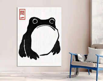 The Grumpy Toad by Matsumoto Hoji, Japan Poster, Vintage Print