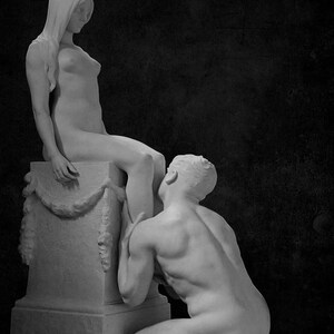 Stephan Sinding Adoration Canvas Print, Classic Love Art, Ready to Hang image 10