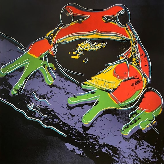 Andy Warhol Frog Canvas Print, Pop Art Giclee, Ready to Hang - Etsy