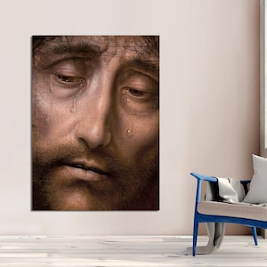Jesus Christ Shroud of Turin Canvas Print Religious Icon, Religious Picture Gift, Beautiful Icon, Religious Wall Art, CANVAS Ready to Hang.