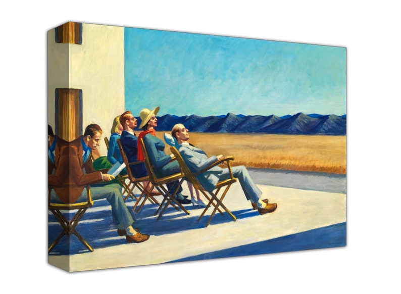 Edward Hopperpeople in the Sun Canvas Poster Reproduction of Etsy