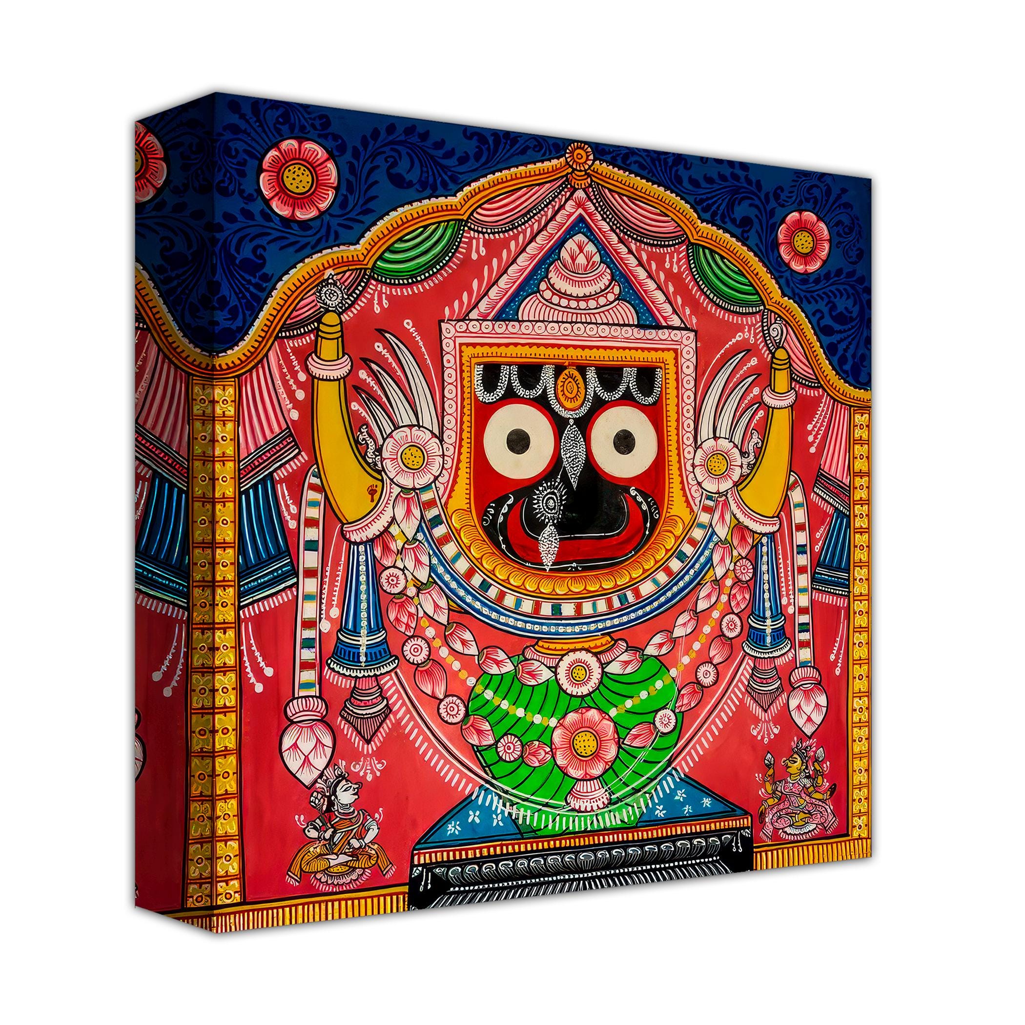 Lord Jagannath Canvas Art Print, Indian Folk Art, Ready to Hang - Etsy