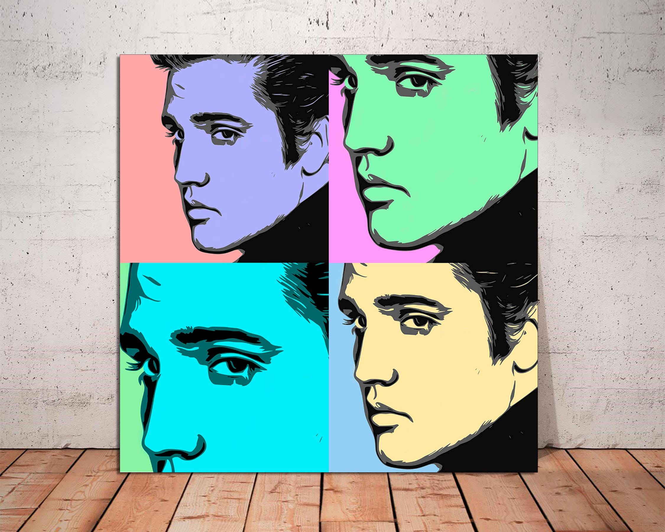 Elvis Presley Pop Art Canvas Print, Ready to Hang - Etsy