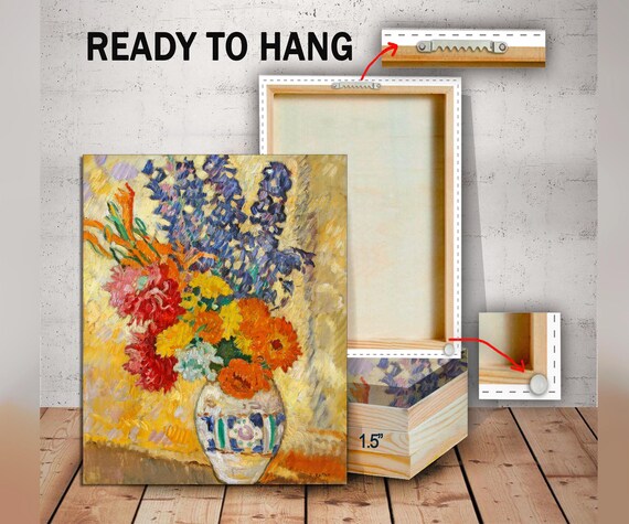 Louis Valtat Flower Canvas Print, Grand Vase De Fleurs, Modern Art