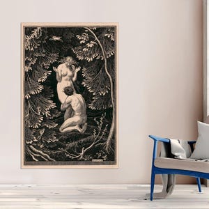 The Fruit Was Never an Apple, Paradise by Max Svabinsky, Paradise Wall Canvas, Love Illustration Art, Fantasy Wall Art, Canvas Ready to Hang zdjęcie 10
