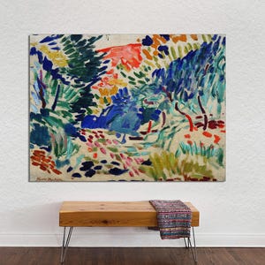 Henri Matisse, Paisaje de Collioure, Lienzo grande, Impresión en lienzo de Matisse, Decoración de pared de Matisse, Paisaje de Matisse sobre LIENZO listo para colgar