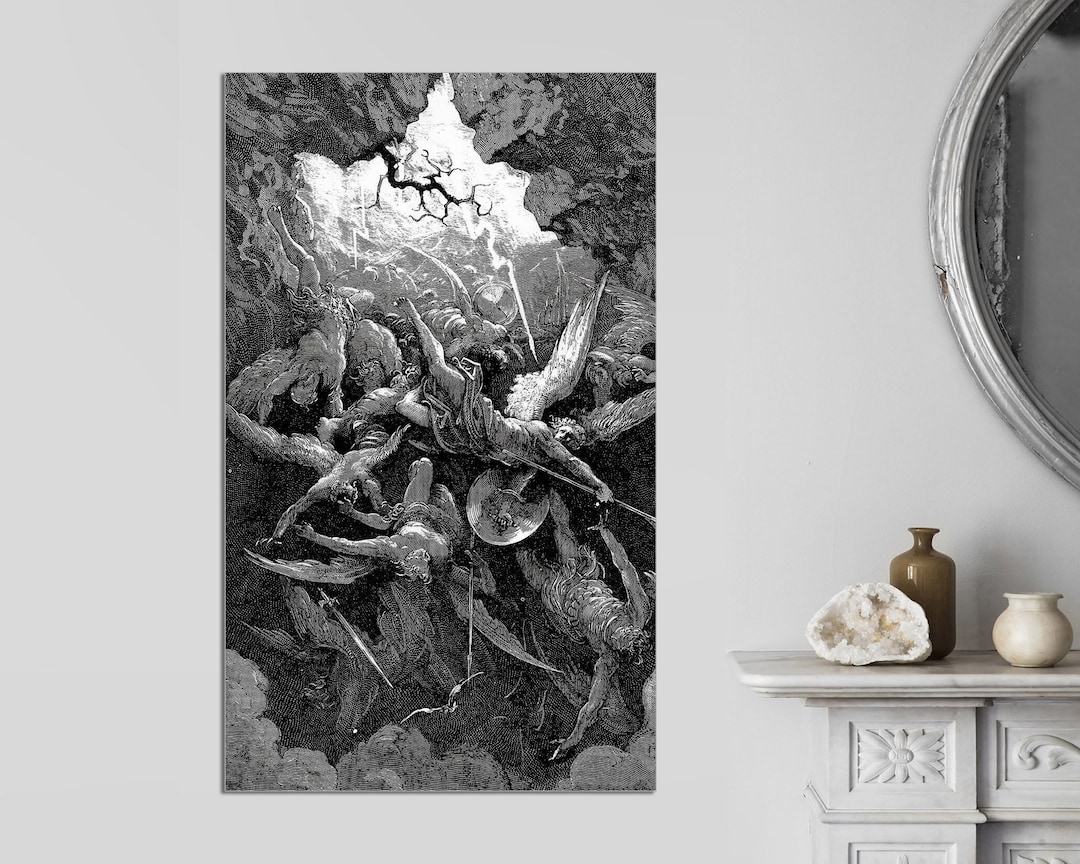 Gustave Dore Paradise Lost Canvas Print, Ready to Hang - Etsy