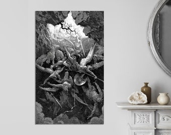 Gustave Dore Paradise Lost Canvas Print, Ready to Hang