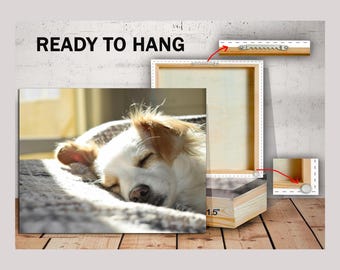 Custom Photo Canvas Print, Family Pictures, Ready to Hang