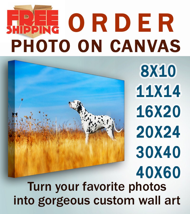 CANVAS SALE Custom Photo Canvas Print Gallery Wrapped Etsy
