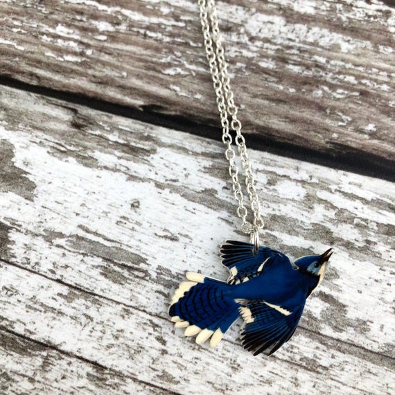 blue jay pendant