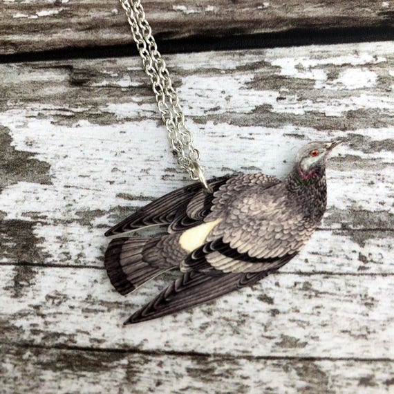 Rock Dove Necklace Pigeon Necklace Bird Jewellery Bird Etsy
