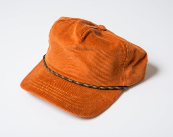 Blowfish Designs Corduroy Retro Custom Made 5 panel Hat Adult Salmon Color