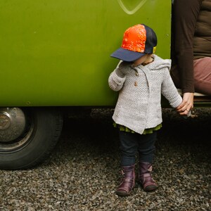 Mountain Range painted Art Toddler Trucker Blowfish Hat image 6