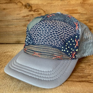 Far & Away Blowfish Designs Trucker Hat Medium and Large