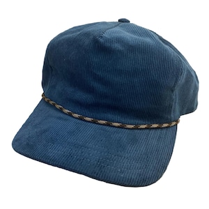 Ocean color Corduroy snapback Blowfish Designs cap with patch or Mountains