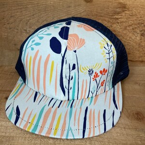 Springtime Baby Trucker hat Blowfish hat in 2 baby toddler sizes