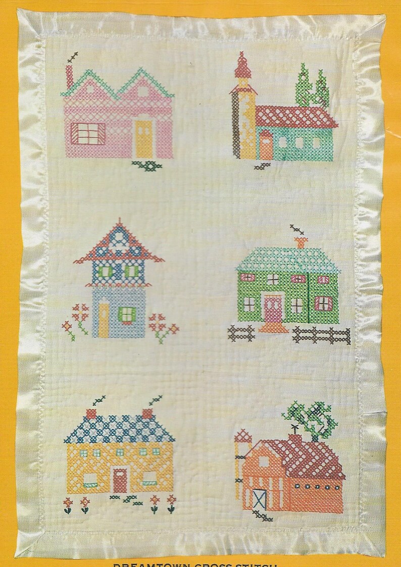 Vintage Nursery Baby Quilt Blocks Embroidery Stamped 12 Blocks Etsy