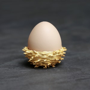 3D Printed Gold Nest egg cup image 5