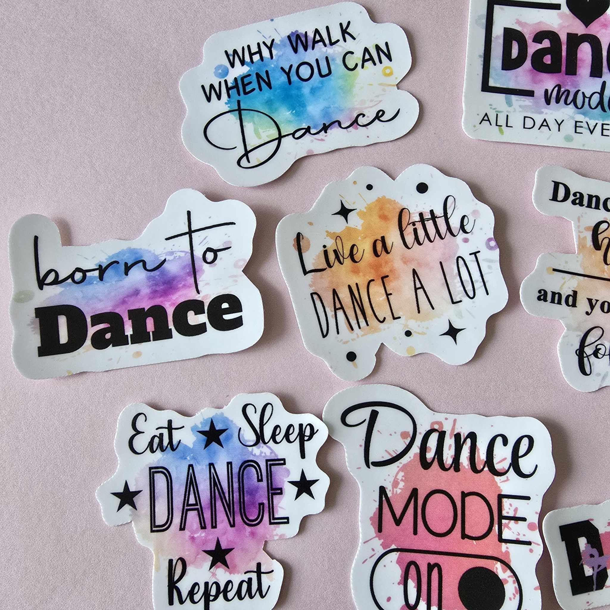 Dance Stickers X 10, Dance Theme, Love to Dance, Dance Mode, Novelty ...