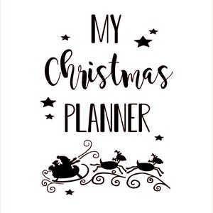 Christmas Planner A5 notebook - 4 designs - notes for christmas gifts/dinner ideas/hand finished image 3