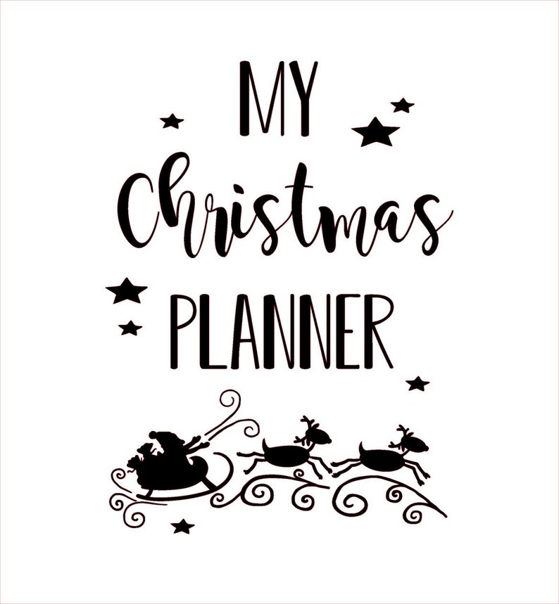 Christmas Planner A5 notebook - 4 designs - notes for christmas gifts/dinner ideas/hand finished image 3