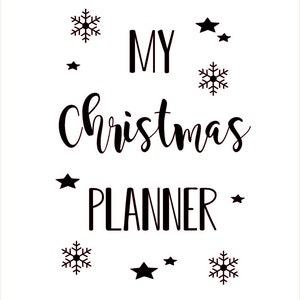 Christmas Planner A5 notebook - 4 designs - notes for christmas gifts/dinner ideas/hand finished image 8