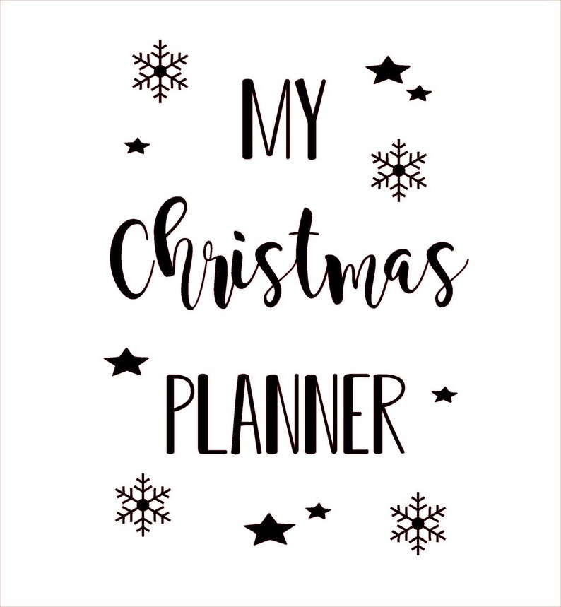Christmas Planner A5 notebook - 4 designs - notes for christmas gifts/dinner ideas/hand finished image 8