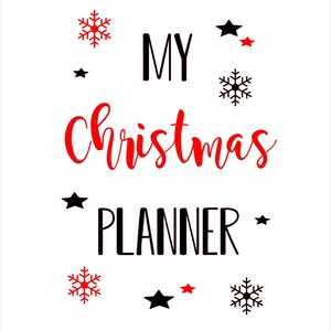 Christmas Planner A5 notebook - 4 designs - notes for christmas gifts/dinner ideas/hand finished image 7