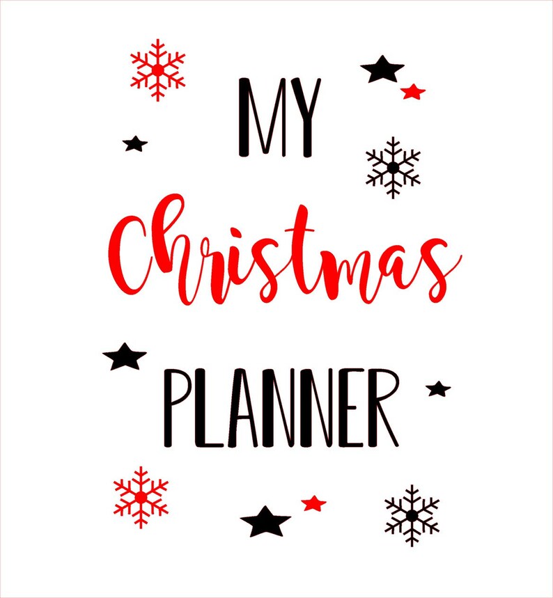 Christmas Planner A5 notebook - 4 designs - notes for christmas gifts/dinner ideas/hand finished image 7