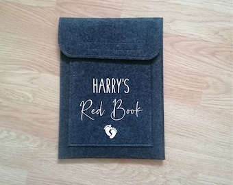 Personalised baby red book folder,new baby,new parent gift, baby red book cover, personalised-red book cover, red book baby folder,red book