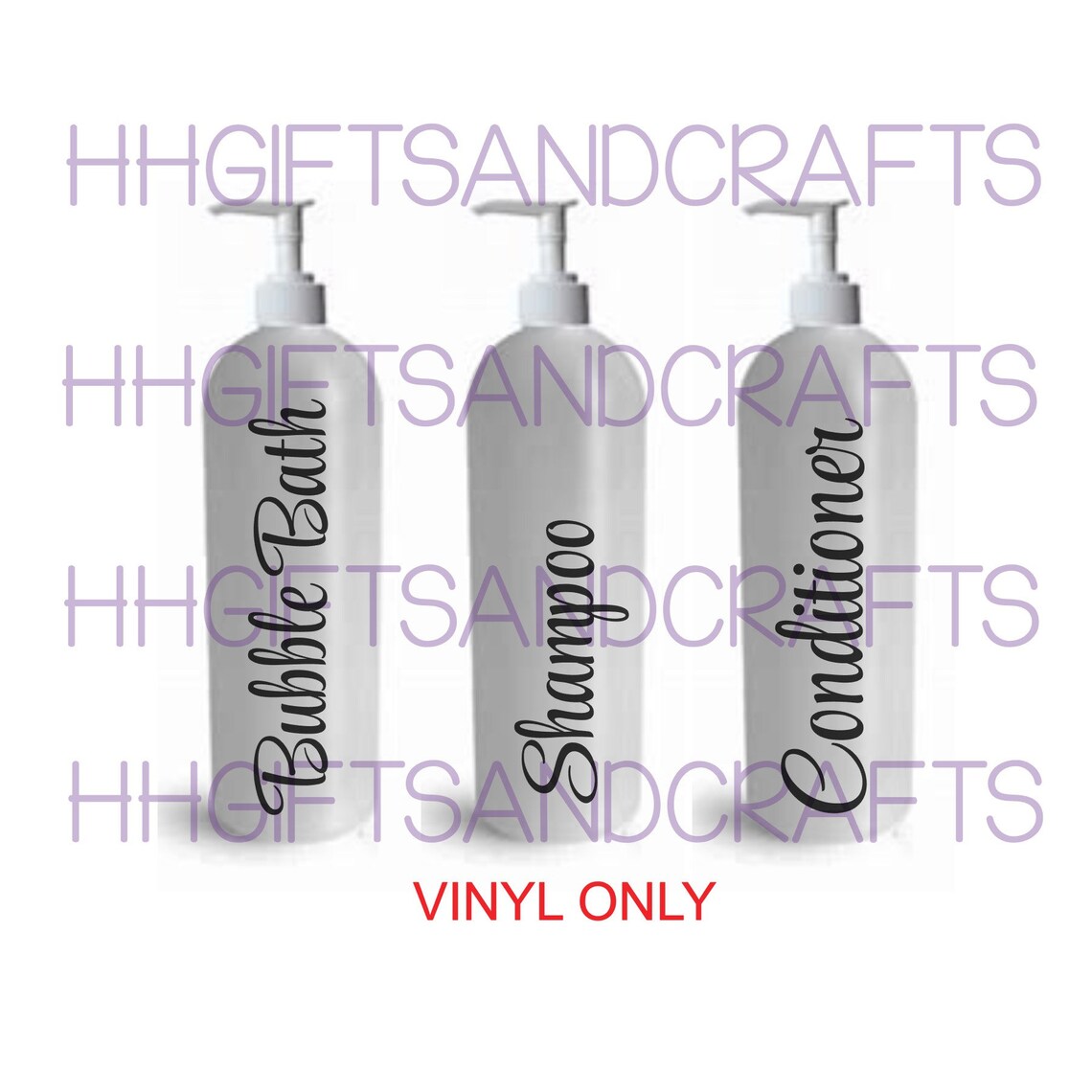 6 X Toiletry/bathroom Words Vinyl Decal Transfers Use on Etsy