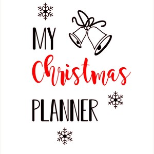 Christmas Planner A5 notebook - 4 designs - notes for christmas gifts/dinner ideas/hand finished image 5