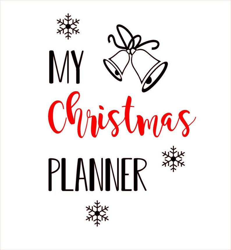 Christmas Planner A5 notebook - 4 designs - notes for christmas gifts/dinner ideas/hand finished image 5