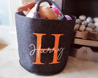 Personalised toy storage, toys, bedroom, kids room, nursery, toy trug, kids bedroom, personalised