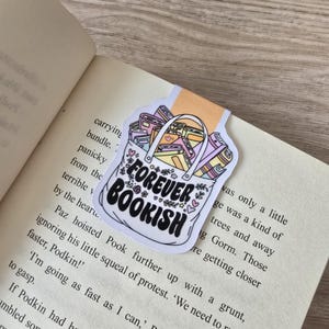 Bookish magnetic bookmark -forever bookish-book lover-gift-book accessory-readers gift-page mark-book club-bookish gift-gift under five poud