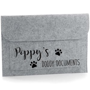 Personalised pet document folder-dog documents folder,pet information folder,organised pet details folder-dog folder vets folder pet file