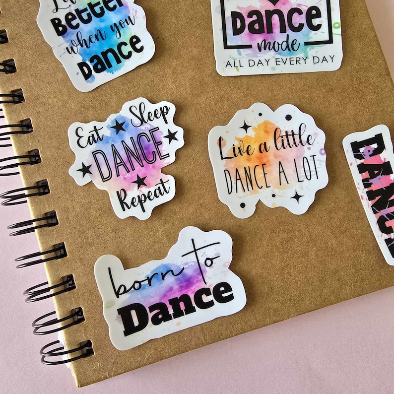 Dance Stickers X 10, Dance Theme, Love to Dance, Dance Mode, Novelty ...