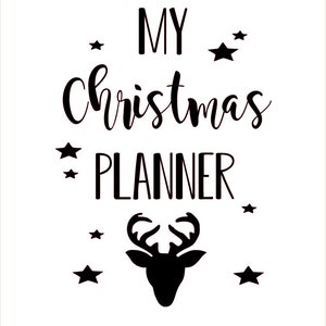 Christmas Planner A5 notebook - 4 designs - notes for christmas gifts/dinner ideas/hand finished image 4