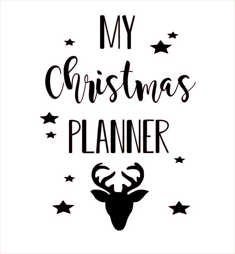 Christmas Planner A5 notebook - 4 designs - notes for christmas gifts/dinner ideas/hand finished image 4