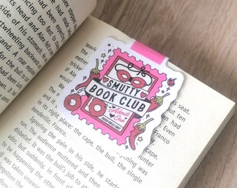 Smutty book club, good girls only magnetic bookmark-romance book lover-gift-book accessory-readers gift-page mark-book club-bookish gift
