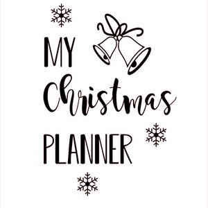 Christmas Planner A5 notebook - 4 designs - notes for christmas gifts/dinner ideas/hand finished image 6