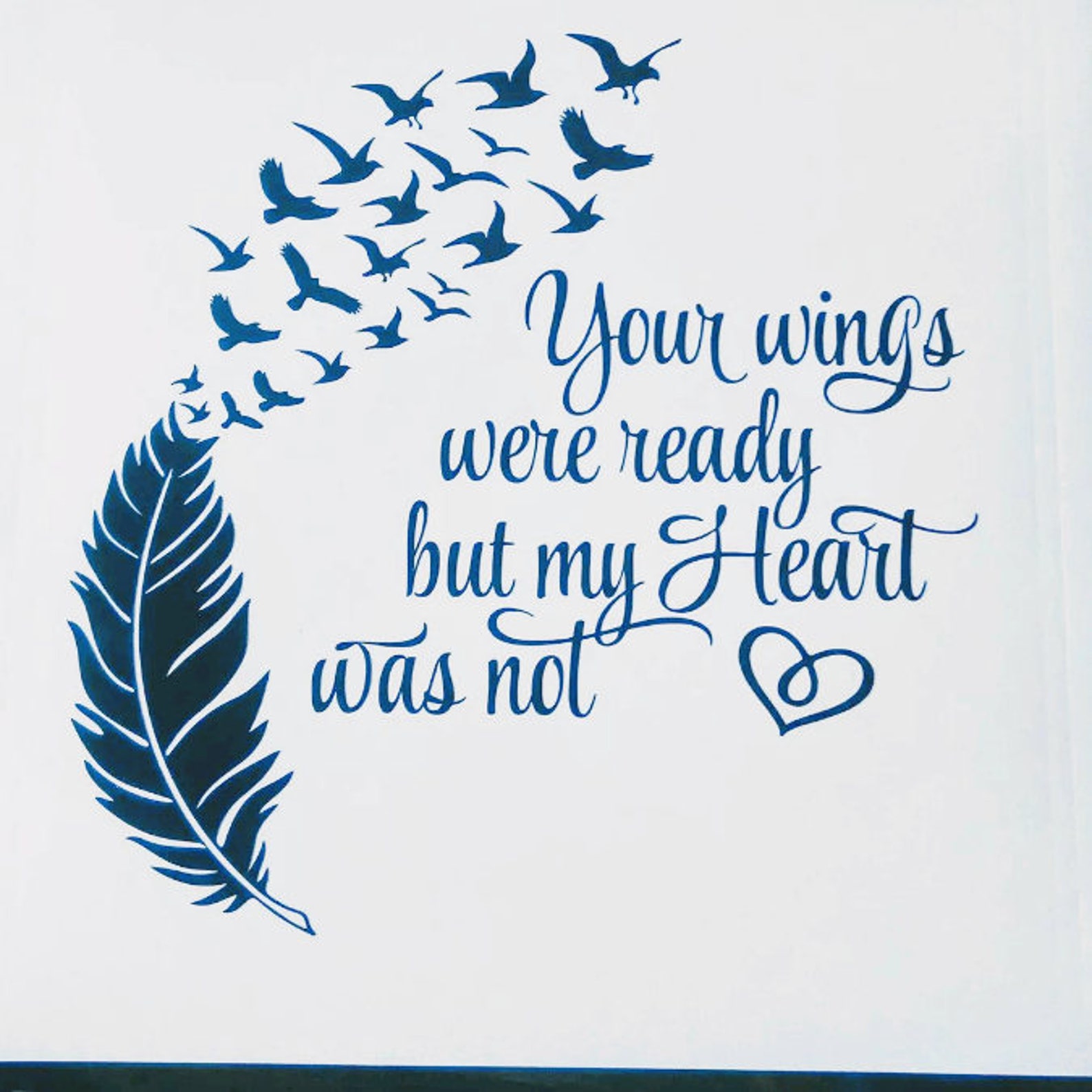 Custom Photo Your Wings Were Ready But My Heart Was Not - Memorial Personalized Custom Blanket - Sympathy Gift For Pet Owners, Pet Lovers