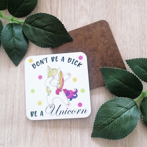 Novelty sweary coaster gift - 10 designs to choose from- sweary gift-colleague gift-friend gift-novelty funny gift-party-summer