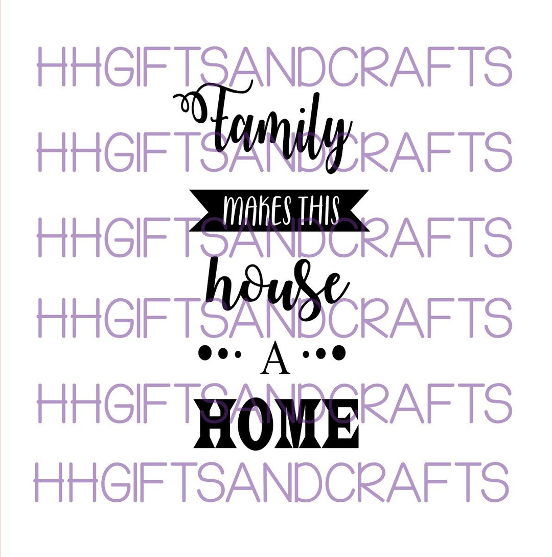 Family Makes This House a Home - Vinyl Transfer Decal for Wine Bottles ...
