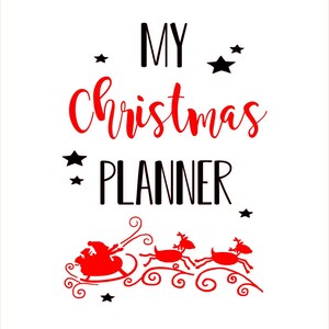 Christmas Planner A5 notebook - 4 designs - notes for christmas gifts/dinner ideas/hand finished image 2