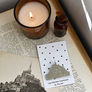 Mont Saint Michel brooch
