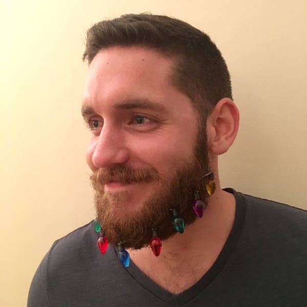 Beard Ornaments: Beard Christmas Lights/Baubles Jewellery Decorations